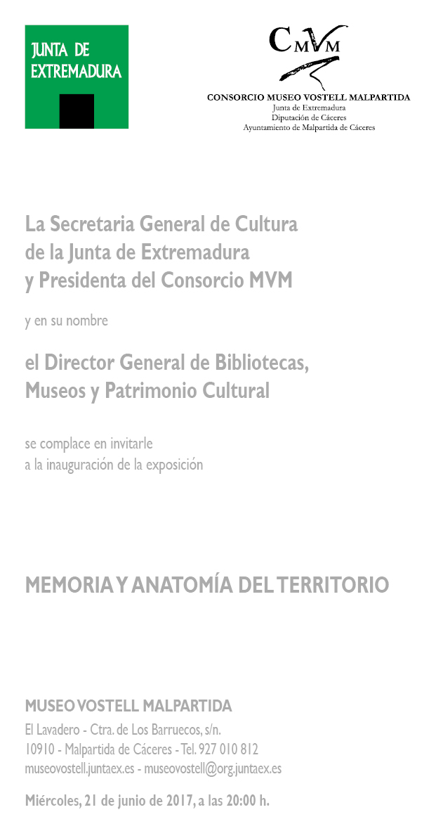 Anverso invitacion ESP Expo MEMORIA TERRITORIO